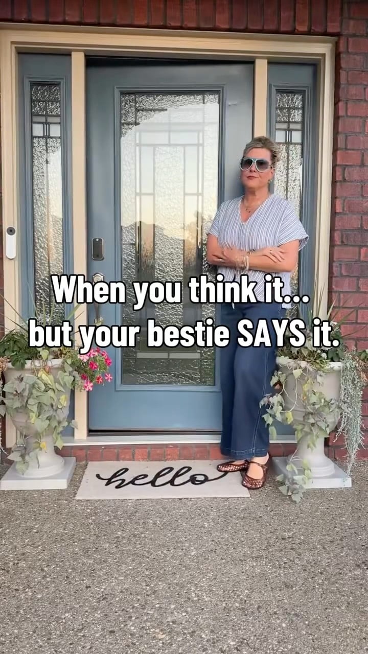 Just out here with my bestie saving me from saying something my mouth is ready for… but I might regret tomorrow. 😂

💥Bestie duties include keeping ME out of trouble. 

And clearly she had a few words for me too. 😂👀
What do you think she’s saying?! 👇🏼
#bestiesforlife❤️ #besties #talkback #fyp #gotyourback